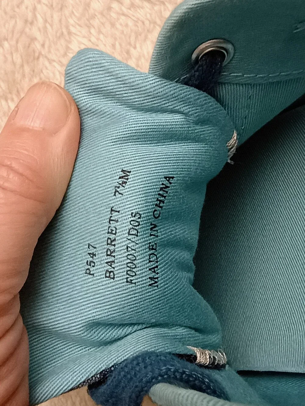 Beautiful Coach Barrett low-top sneakers in a gorgeous blue denim shades! 7.5M